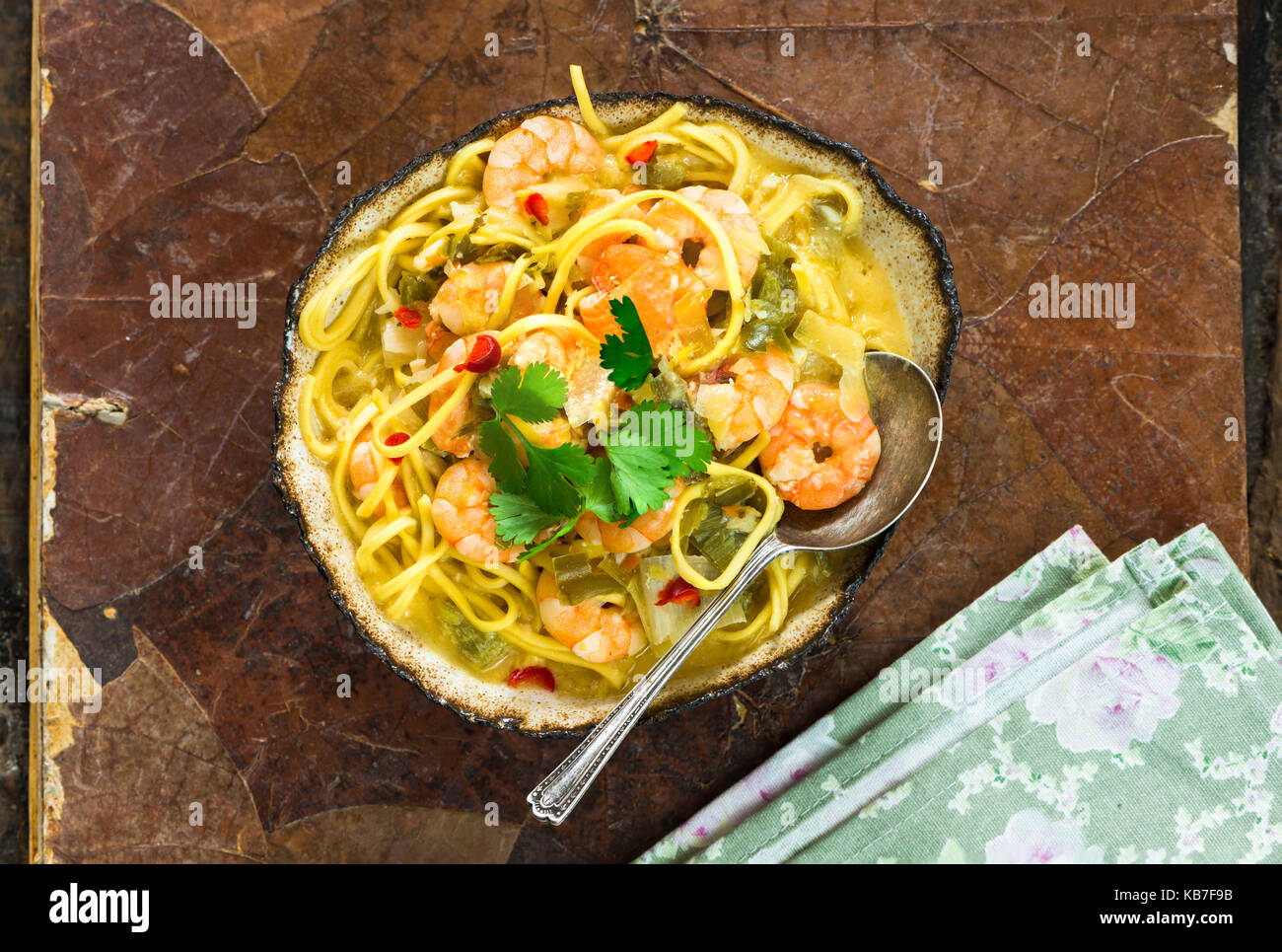 Prawn And Coconut Laksa - Spicy Noodle Soup In The Peranakan Cuisine ...