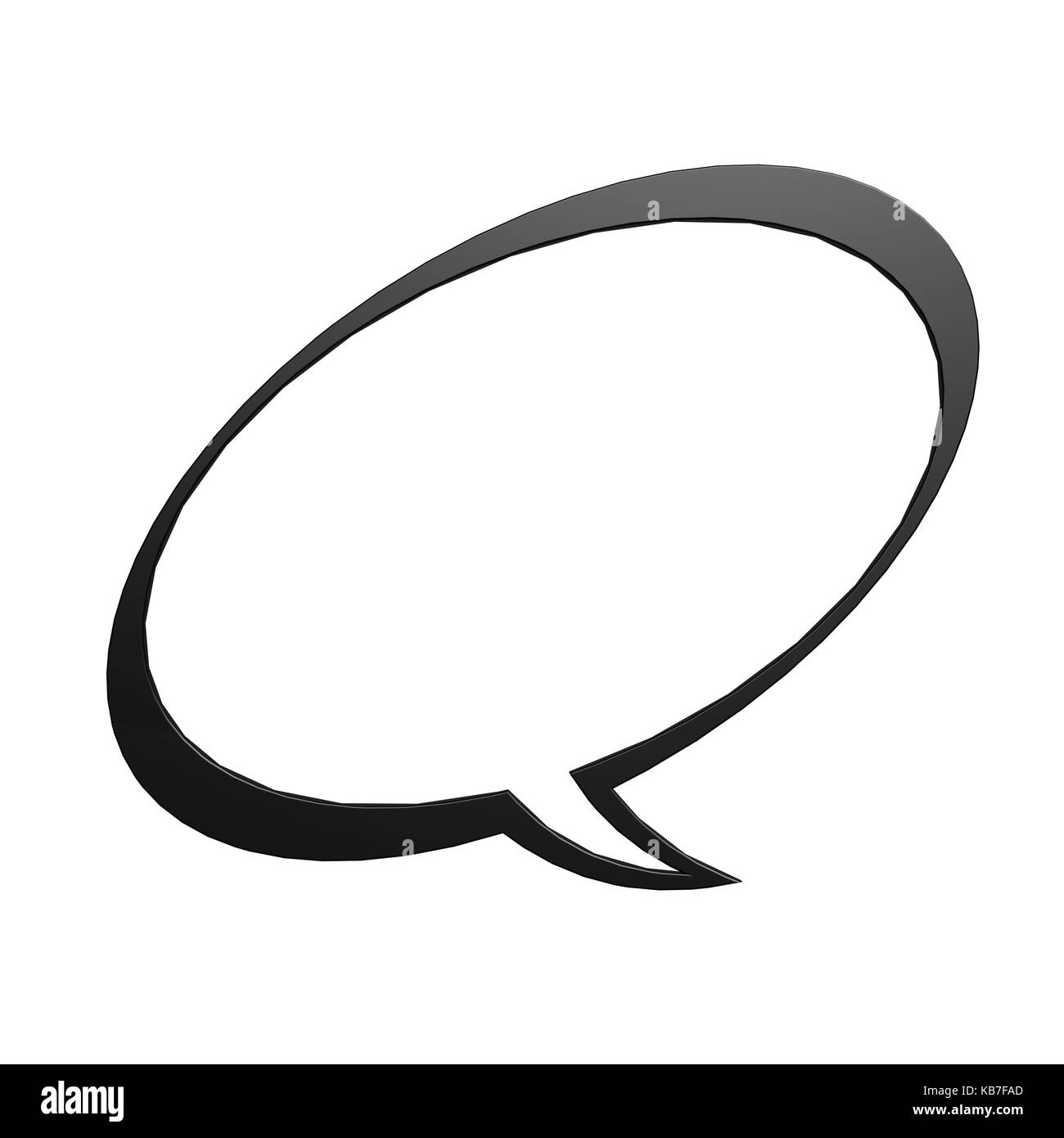 Blank text bubble Black and White Stock Photos & Images - Alamy
