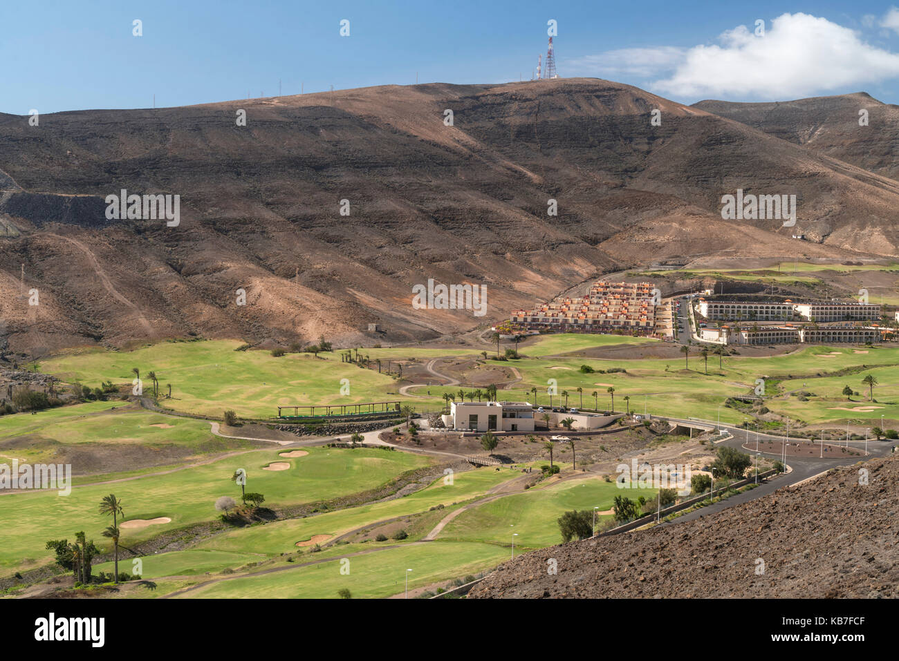 Golfplatz und Hotel Jandia Golf, Insel Fuerteventura, Kanarische Inseln,  Spanien | Golf course and Hotel Jandia Golf, Fuerteventura, Canary Islan  Stock Photo - Alamy