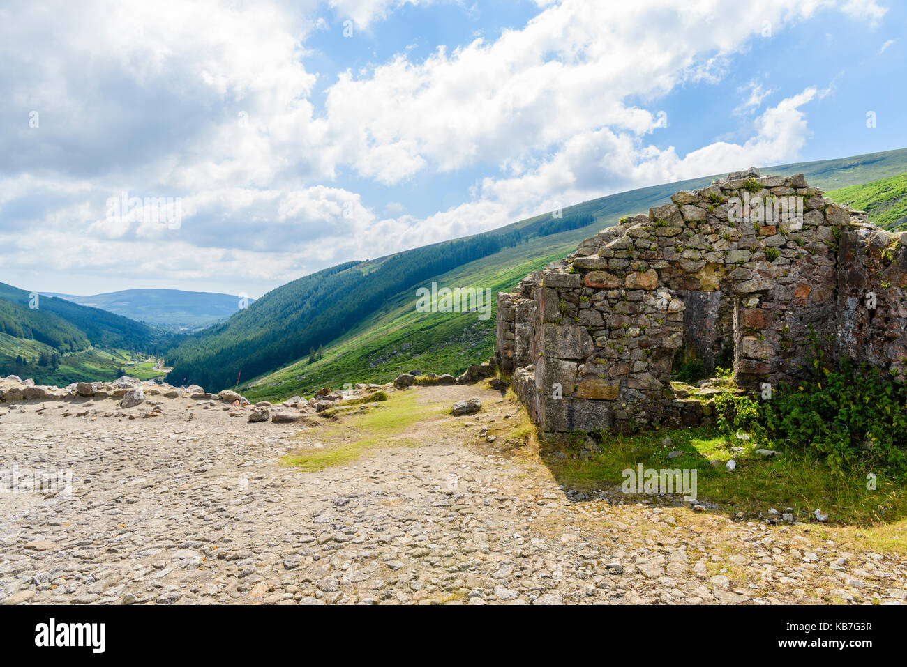 Abandoned leadmines at the Wicklow Gap, County Wicklow, Ireland. Stock Photo