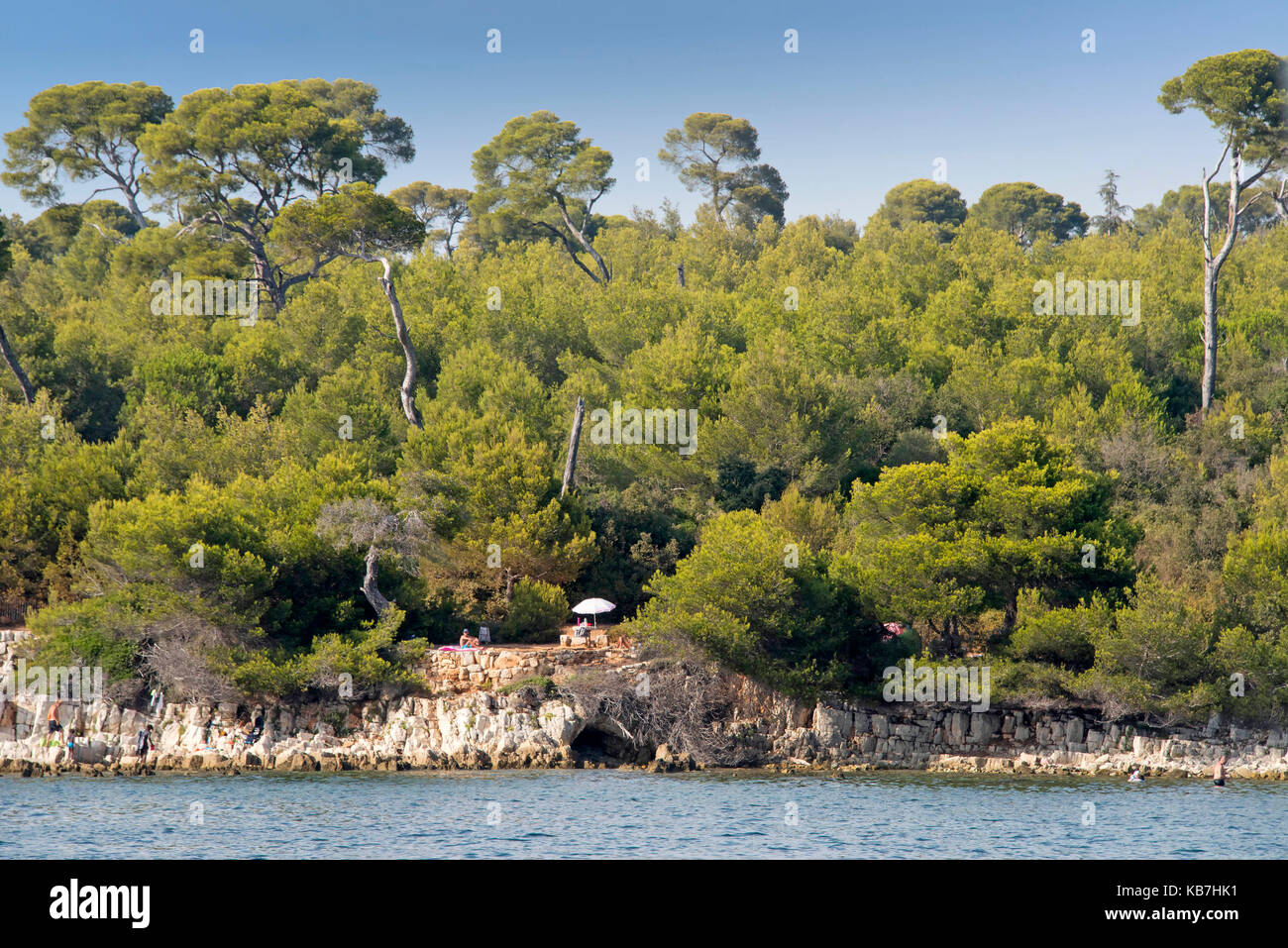 Île SainteMarguerite Coast Stock Photo Alamy