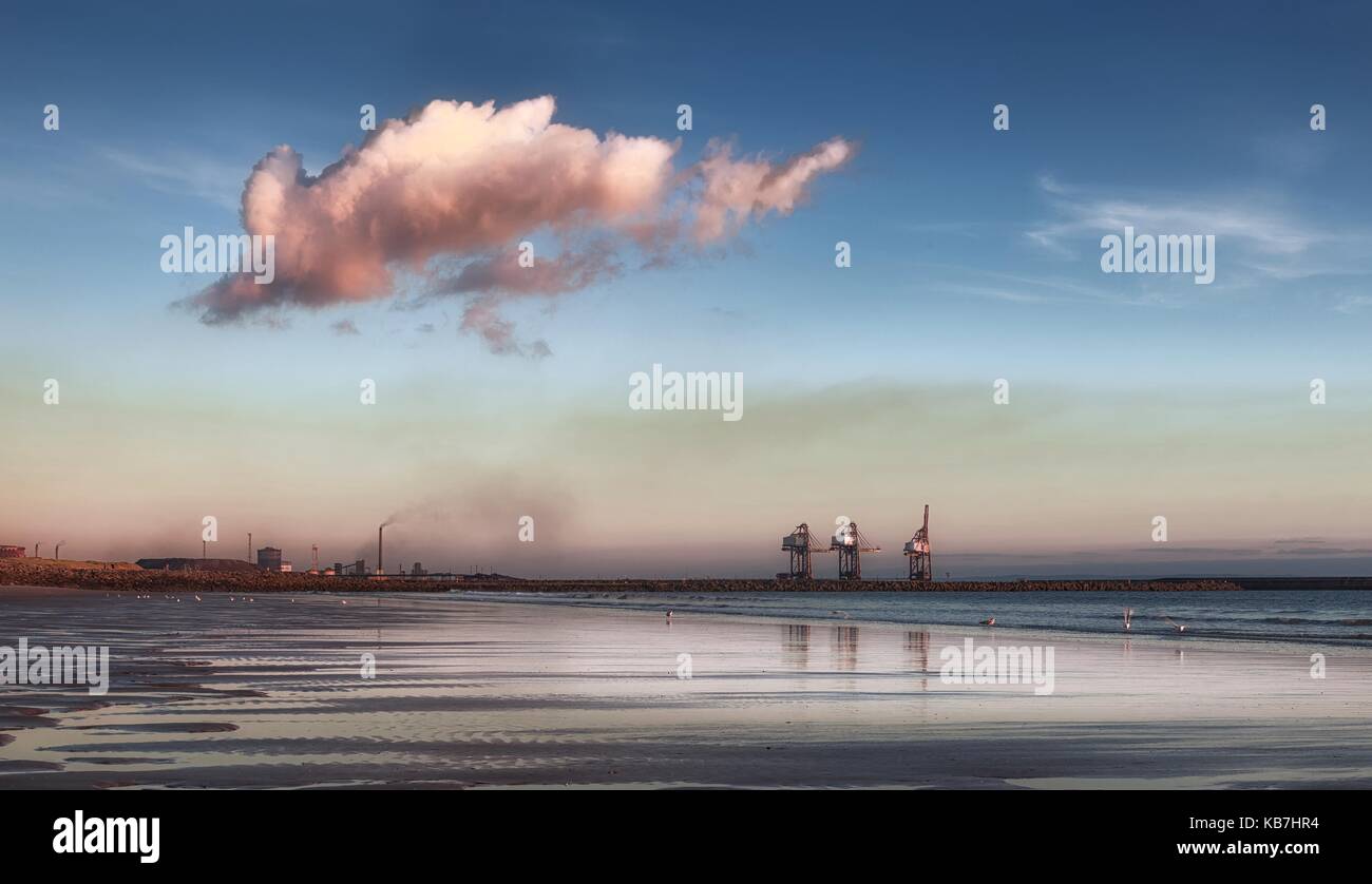 Port Talbot smog Stock Photo