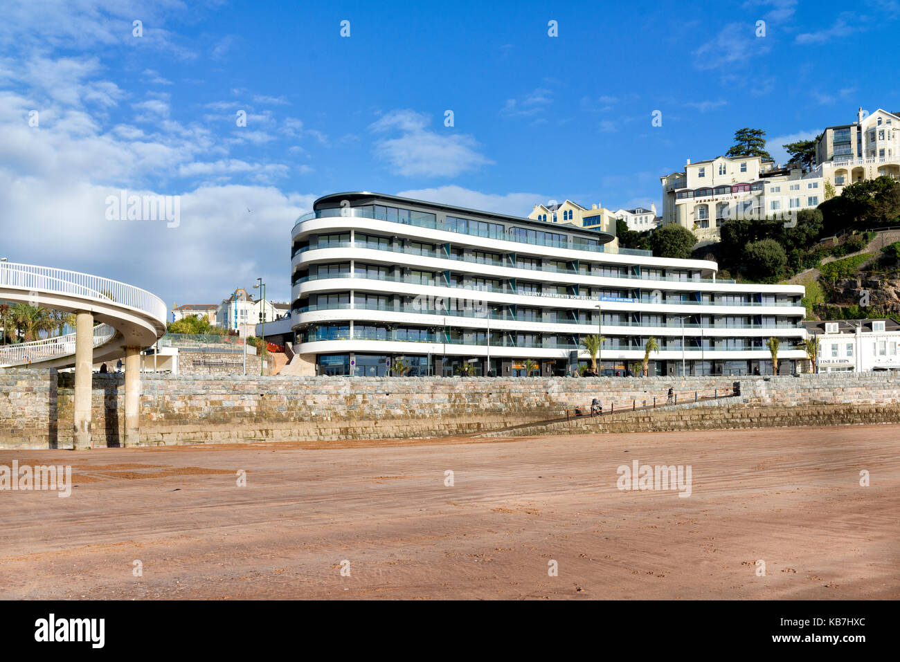 Abbey Sands Complex, Torbay Road, Torquay Devon Stock Photo Alamy