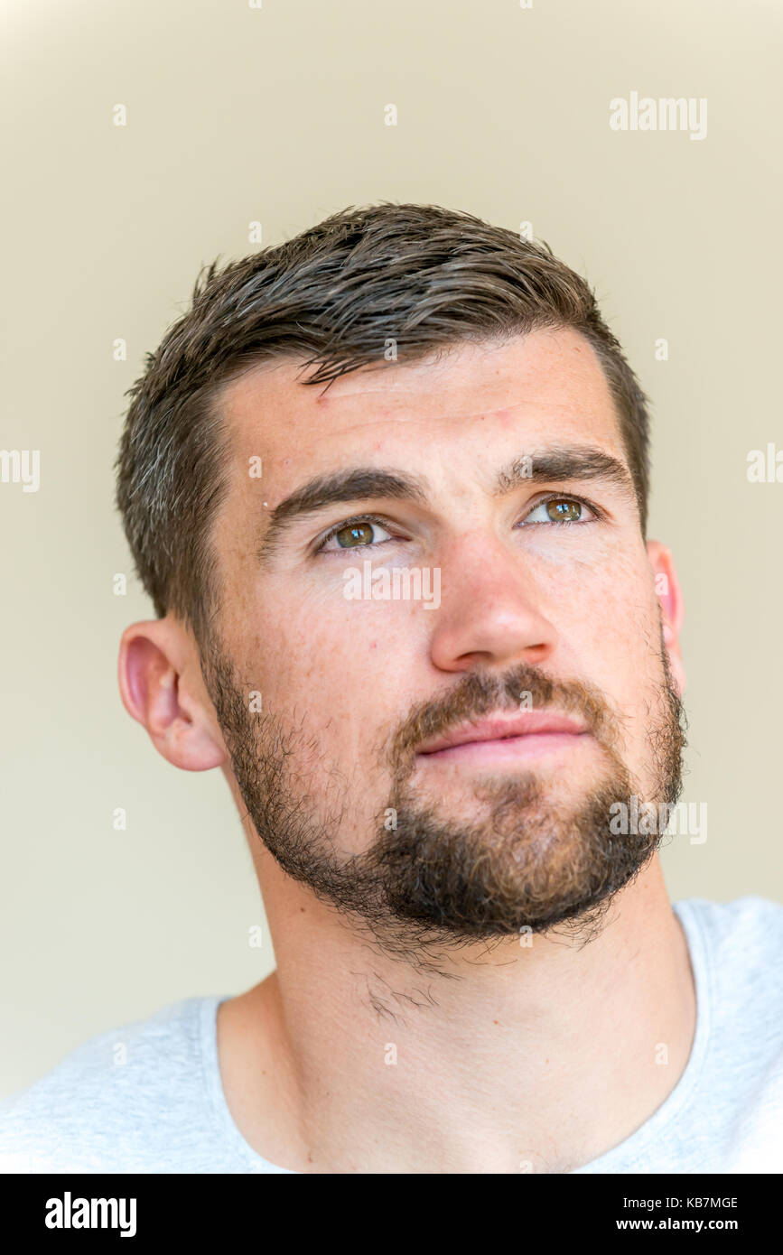 Mathew Ryan, professional goalkeeper, who plays Premier league football for Brighton and Hove Albion FC and the Australian national team. Stock Photo