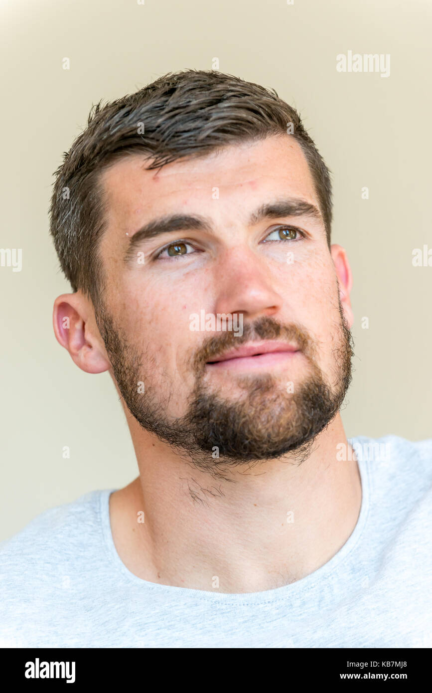 Mathew Ryan, professional goalkeeper, who plays Premier league football for Brighton and Hove Albion FC and the Australian national team. Stock Photo
