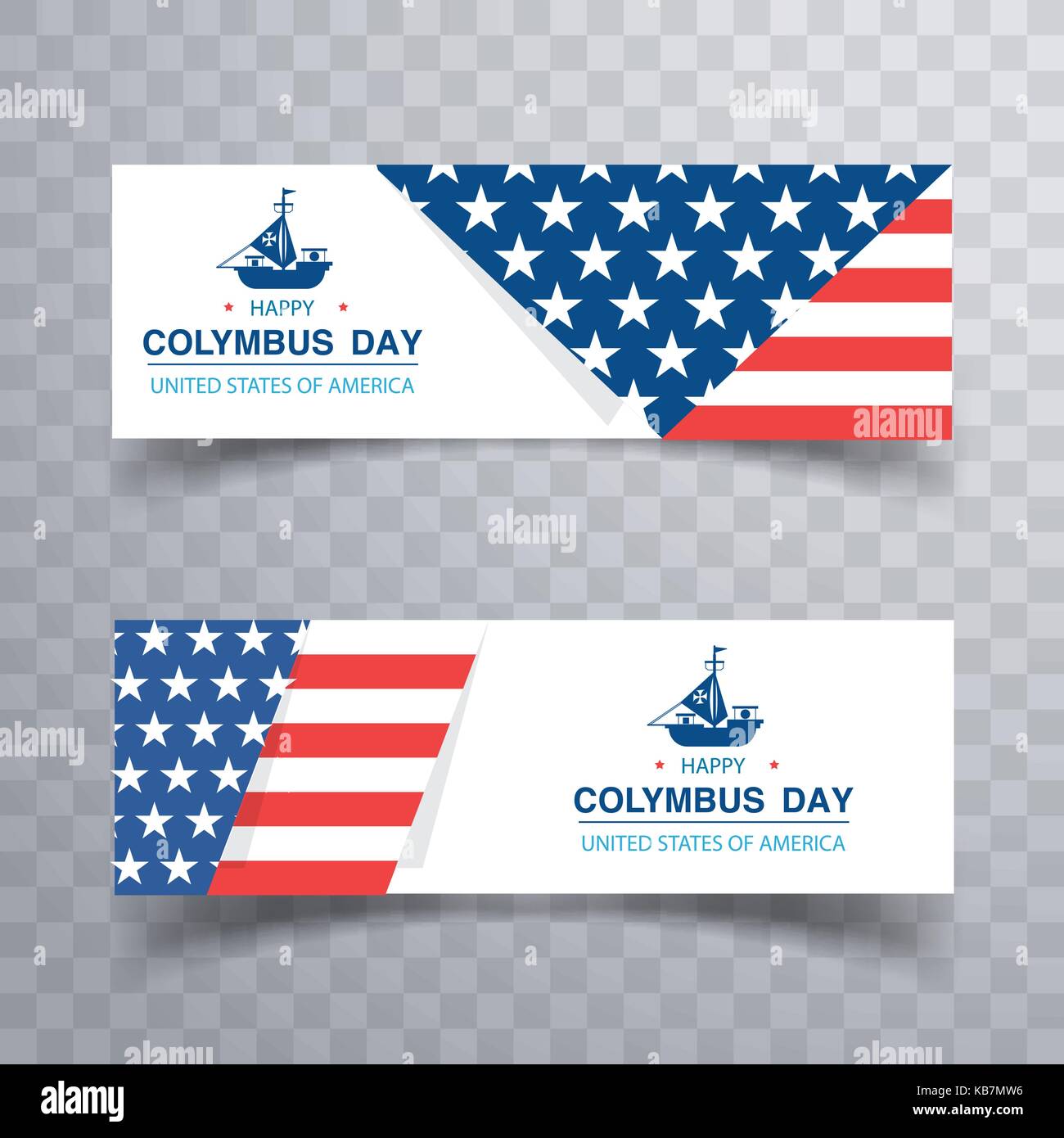 Happy Columbus Day. The trend calligraphy. Vector illustration on white