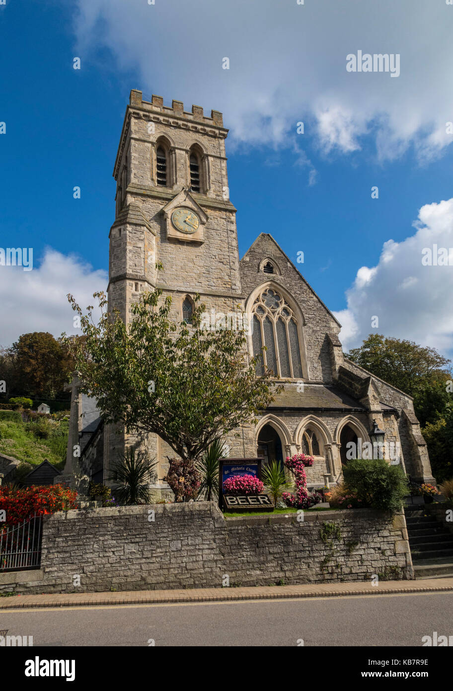 St Michaels Church in Beer, Devon Stock Photo Alamy