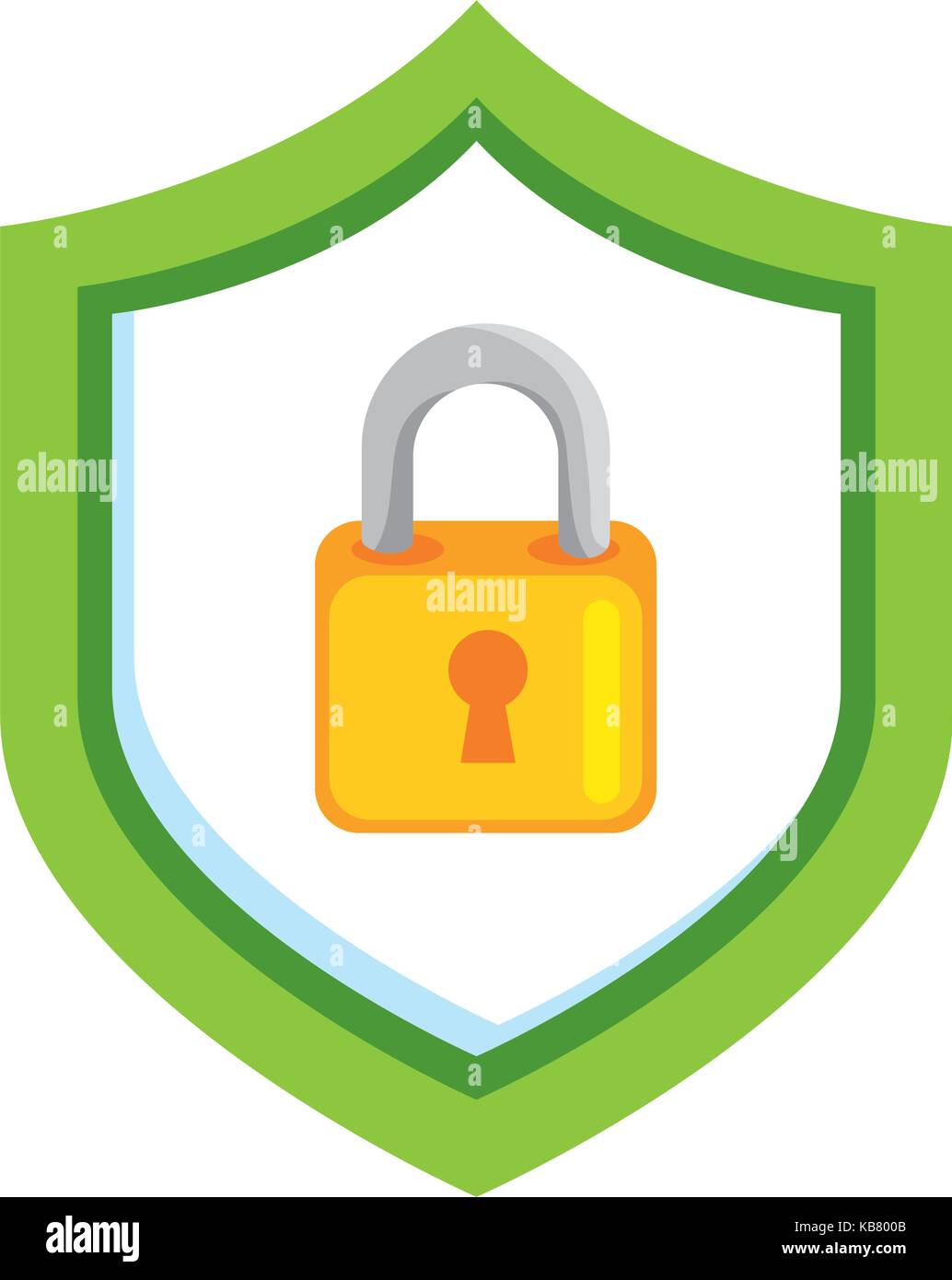 shield with safe padlock isolated icon vector illustration design Stock ...