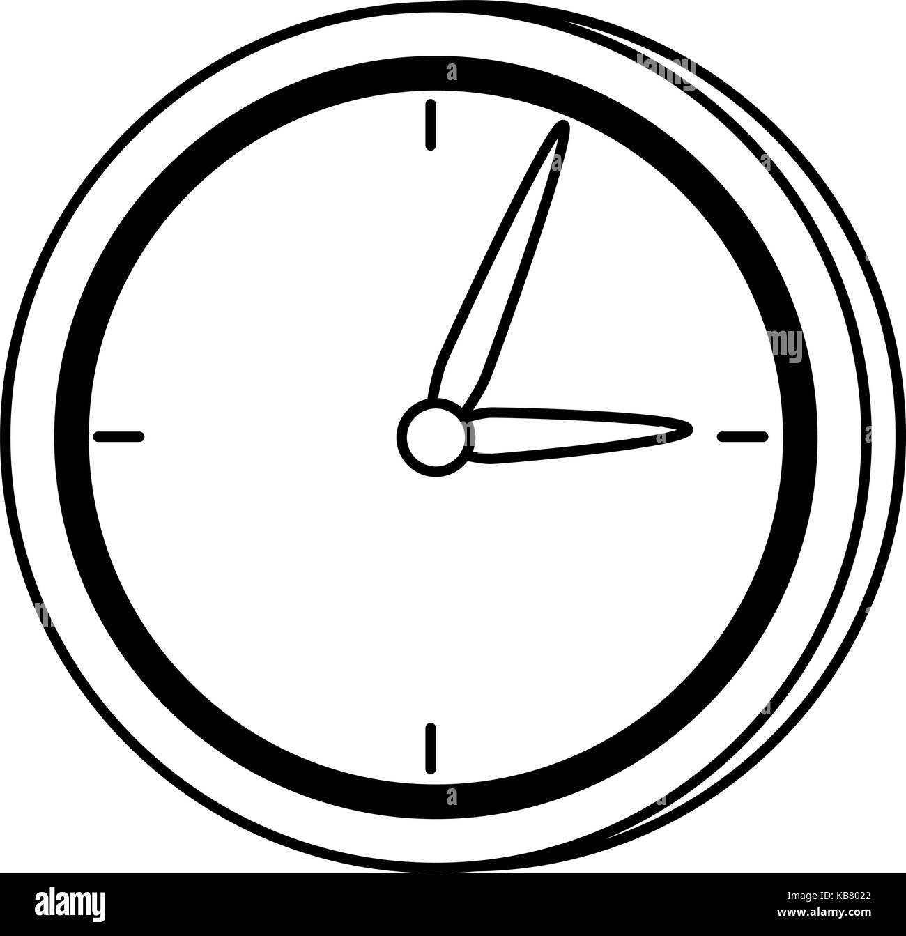 time clock isolated icon vector illustration design Stock Vector Image ...
