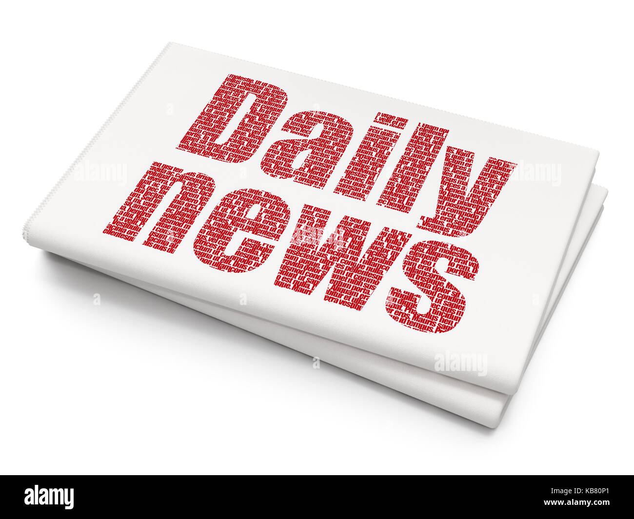 News Concept Daily News On Blank Newspaper Background Stock Photo Alamy