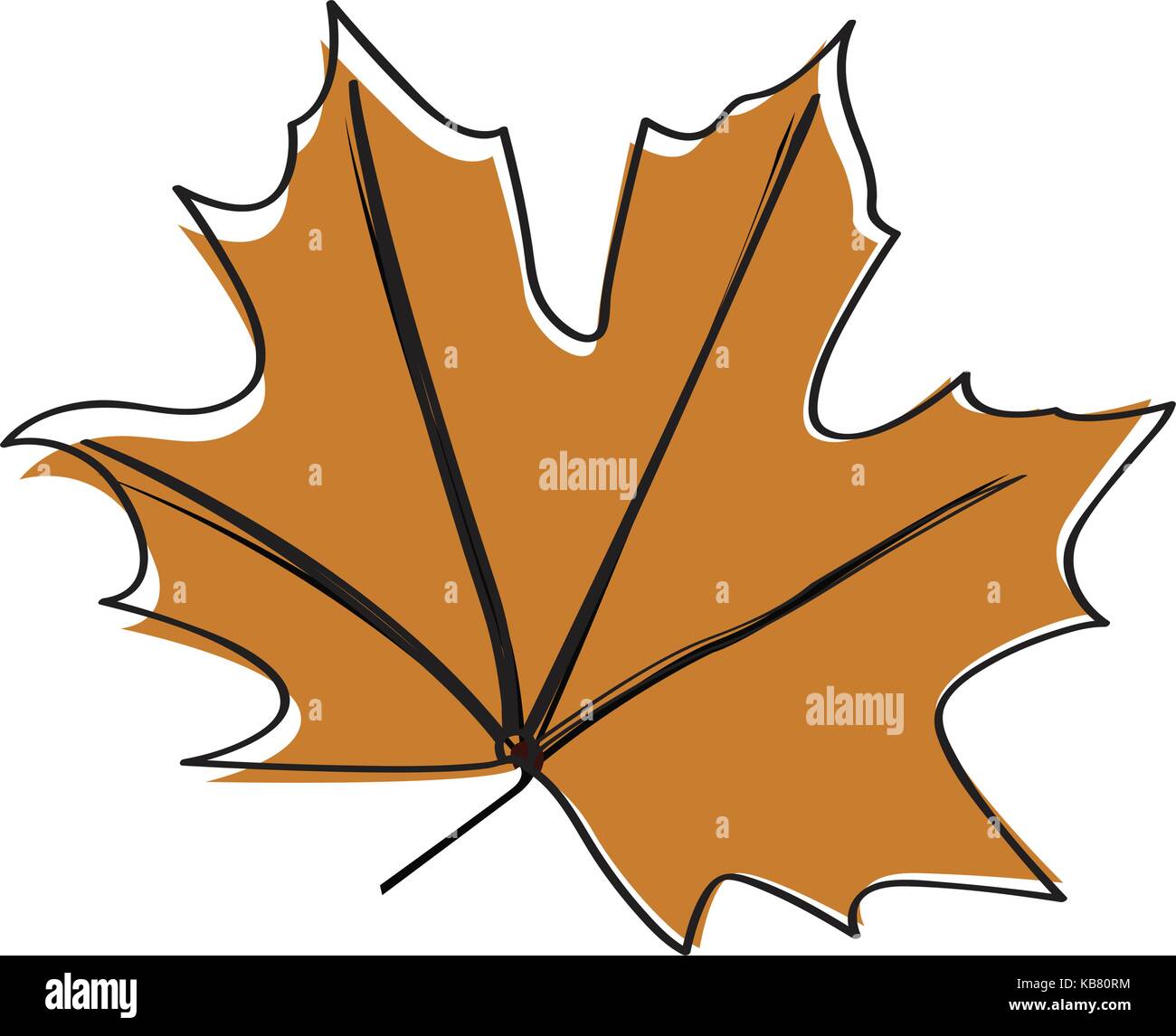 Isolated fall leaf Stock Vector Image & Art - Alamy