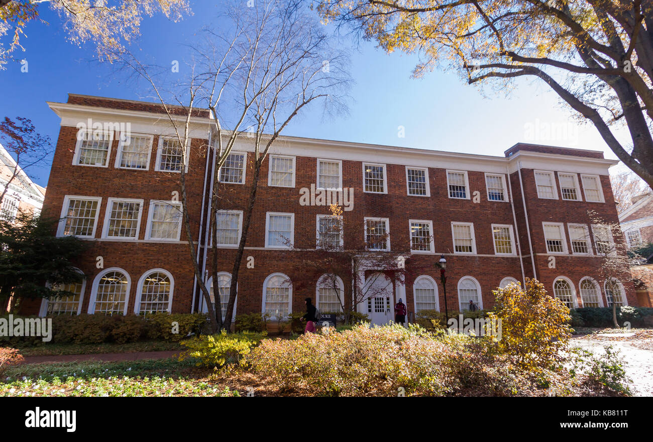 Duke Building at Elon University in Elon, North Carolina.  Built in 1927. Stock Photo