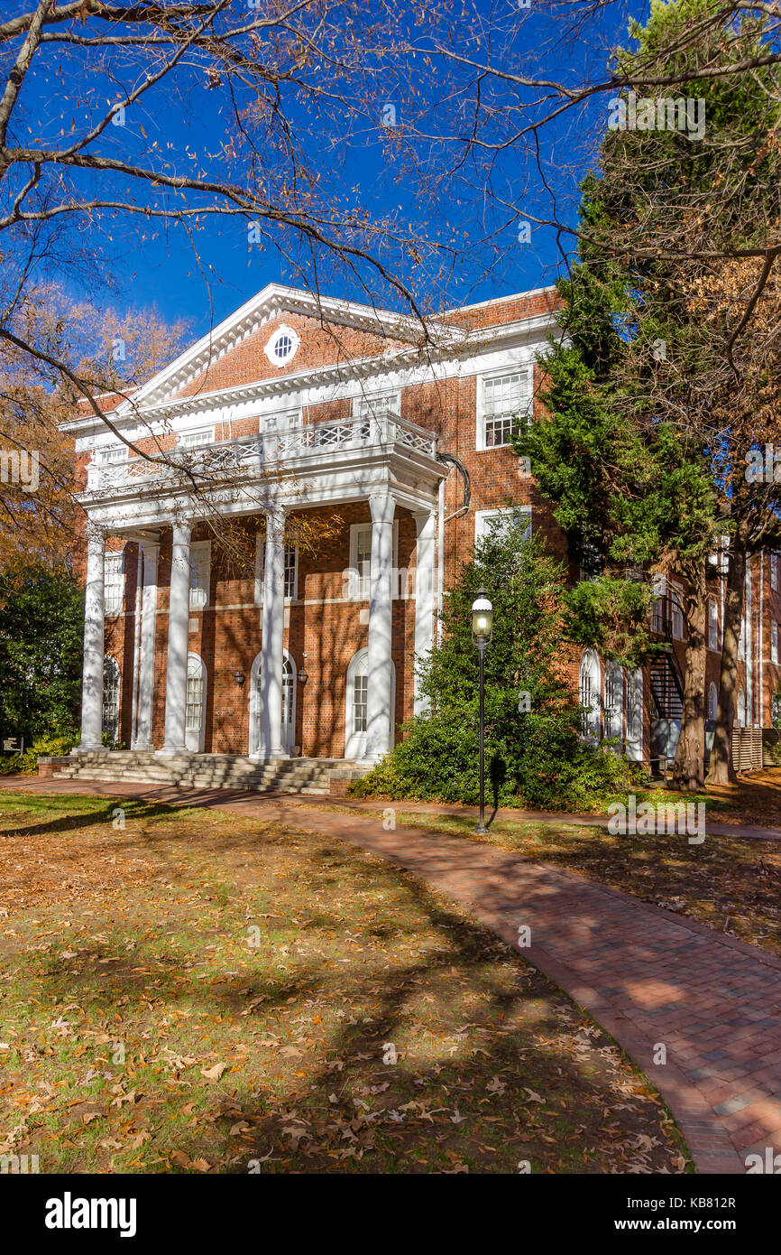 Mooney Building at Elon University in Elon, North Carolina.  Built in 1926. Stock Photo