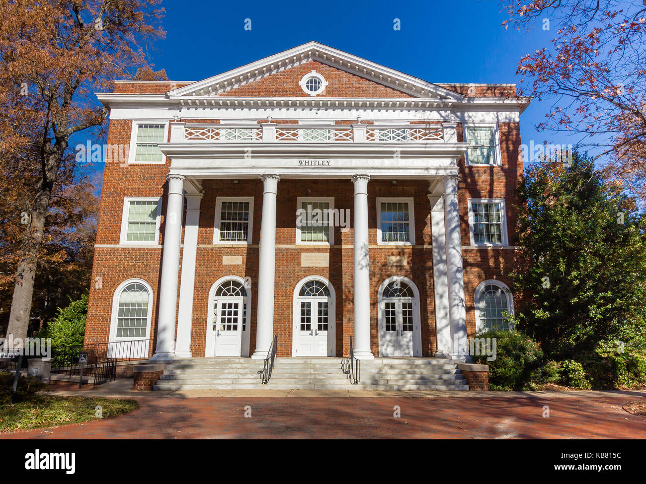 Whitley Auditorium at Elon University in Elon, North Carolina. Built in 1924. Stock Photo