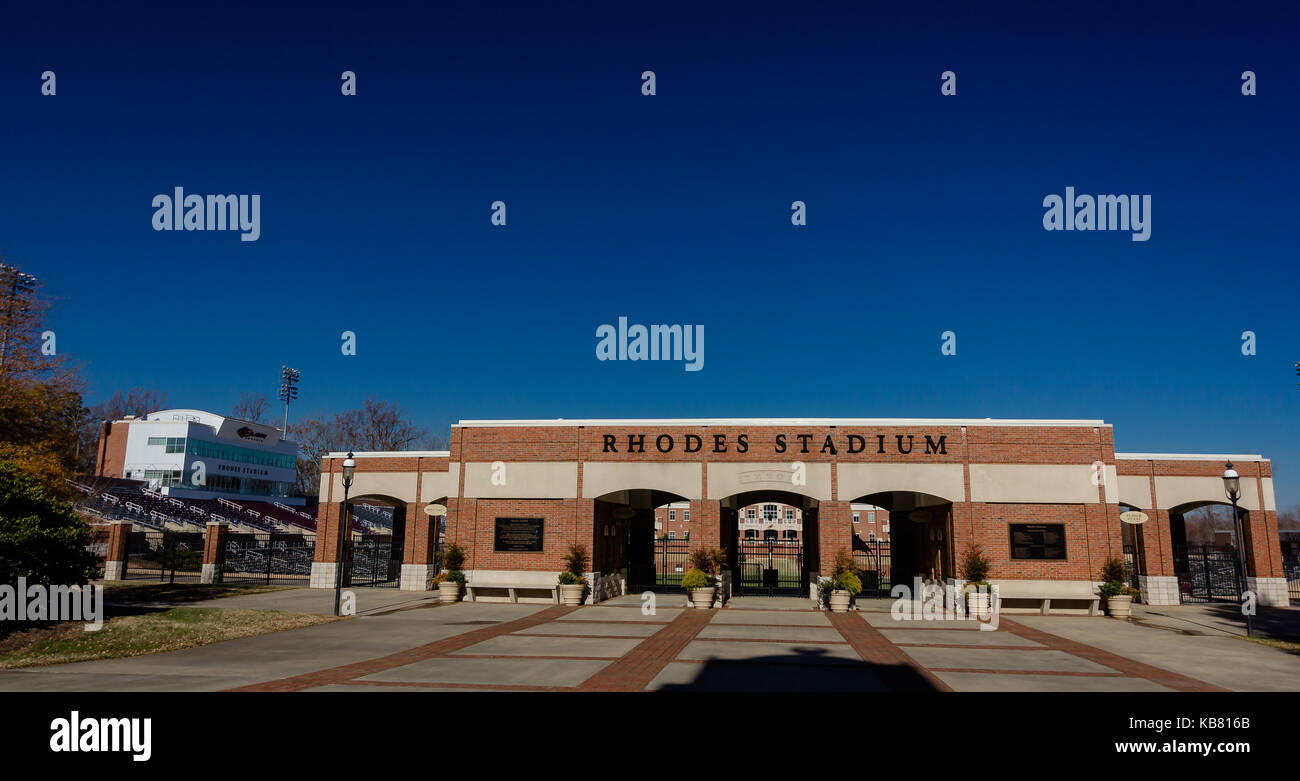 Rhodes Stadium and McKinnon Field at Elon University in Elon, North Carolina.  Built in 2001. Stock Photo