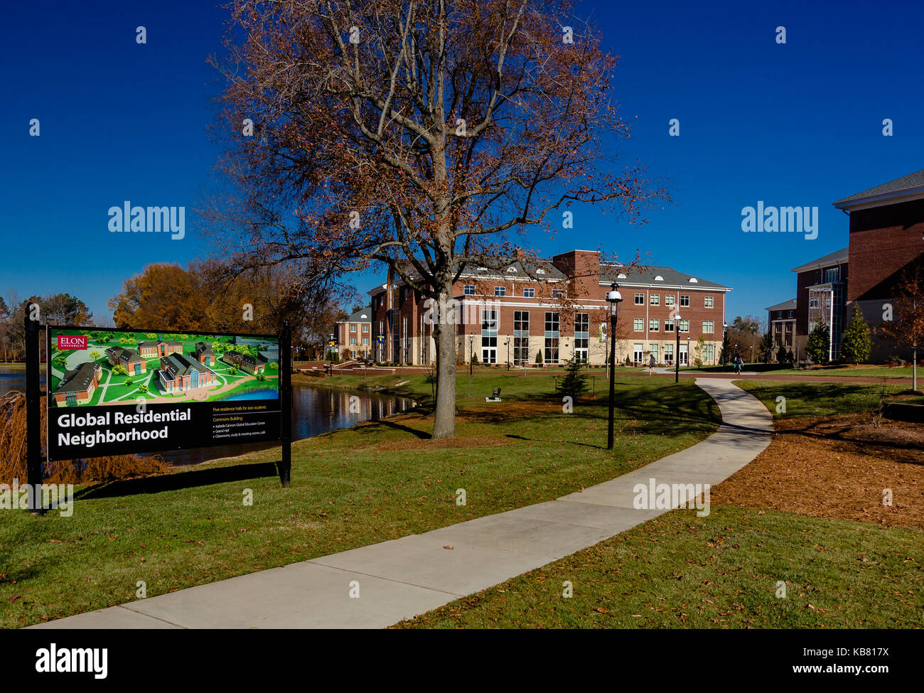 Global Neighborhood at Elon University in Elon, North Carolina Stock