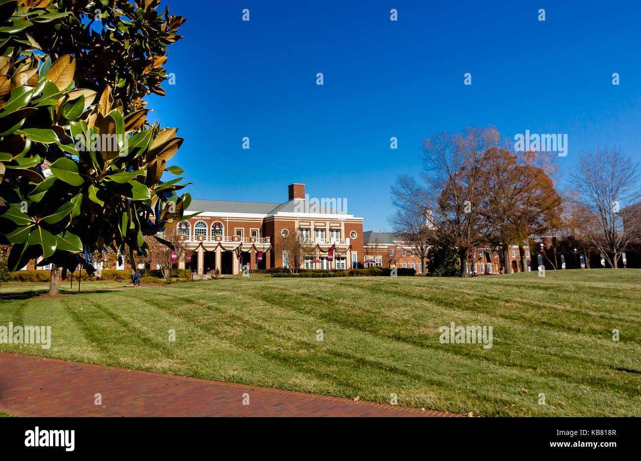 Young Commons (Quad) and Speakers' Corner at Elon University in Elon, North Carolina.  Decicated in 2000. Stock Photo