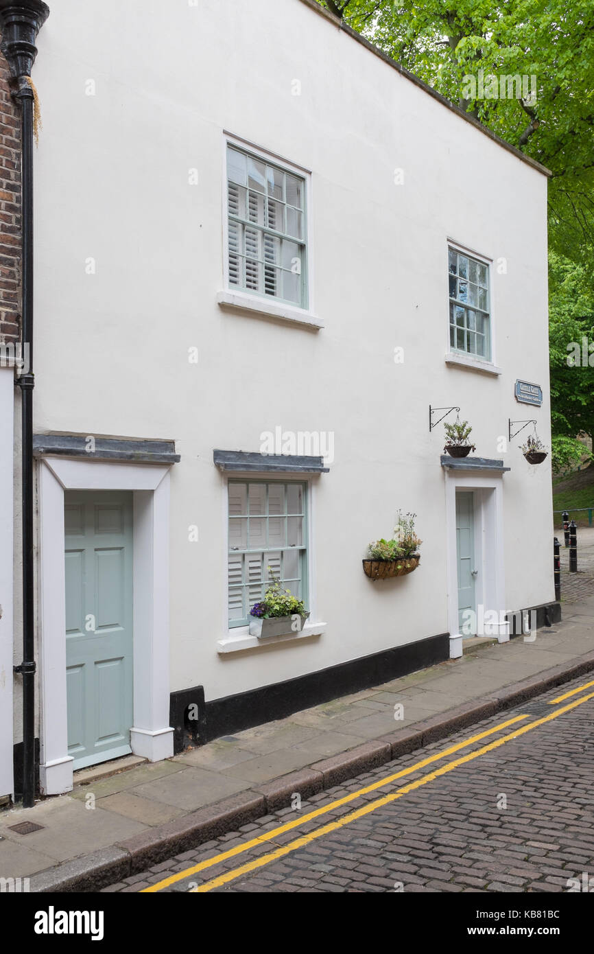 Smart terraced mews house in Castle Gate, Nottingham Stock Photo