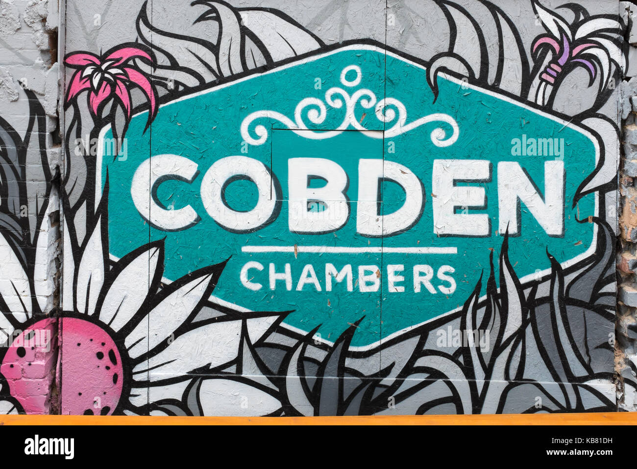 Cobden Chambers in Nottingham's creative quarter is home to several independent shops and boutiques Stock Photo