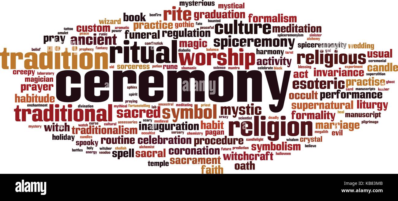 Ceremony word cloud concept. Vector illustration Stock Vector Image ...