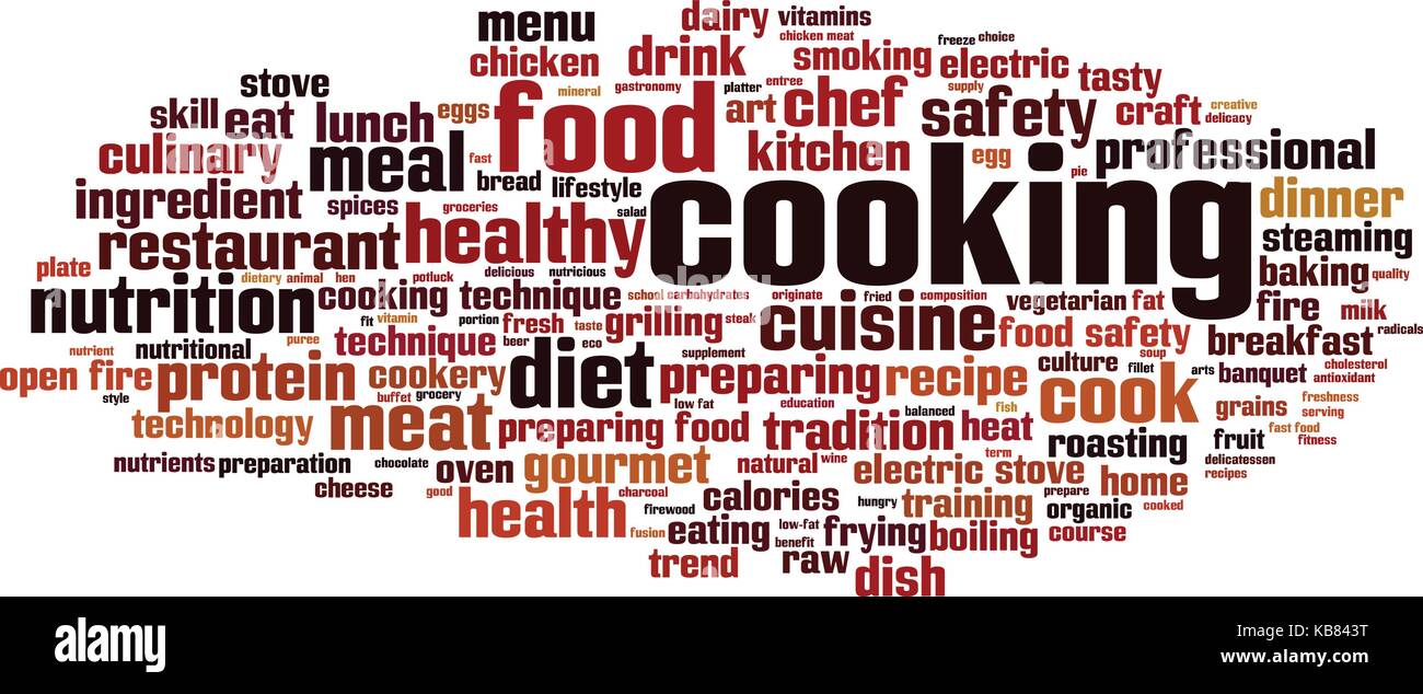Cooking word cloud concept. Vector illustration Stock Vector Image ...