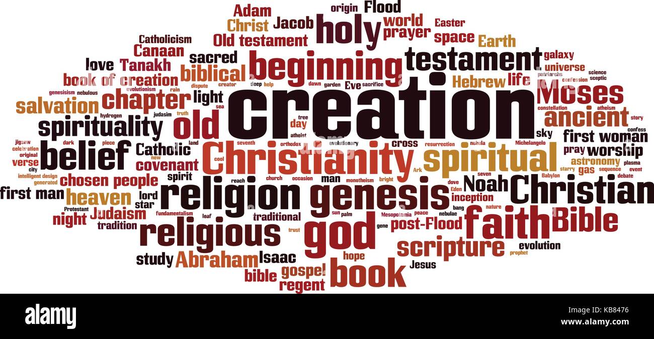 Creation word cloud concept. Vector illustration Stock Vector Image
