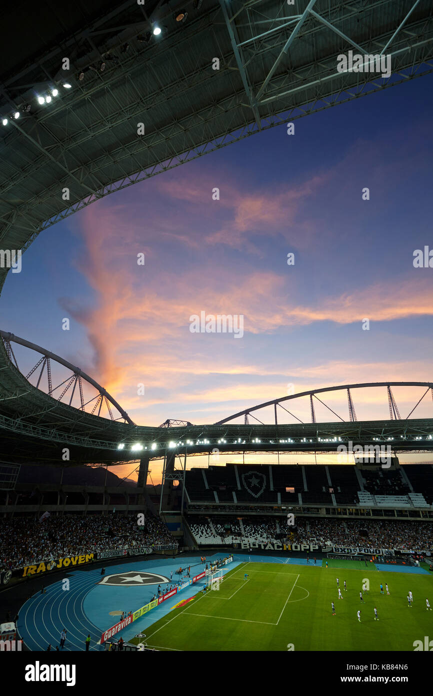 Rio club football final between Botafogo and Vasco da Gama at Estádio Olímpico Nilton Santos, Rio de Janeiro, Brazil, South America Stock Photo