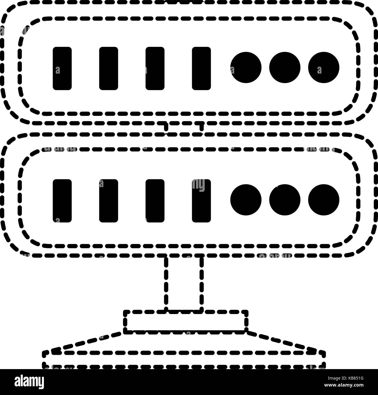 server data center icon vector illustration design Stock Vector Image ...