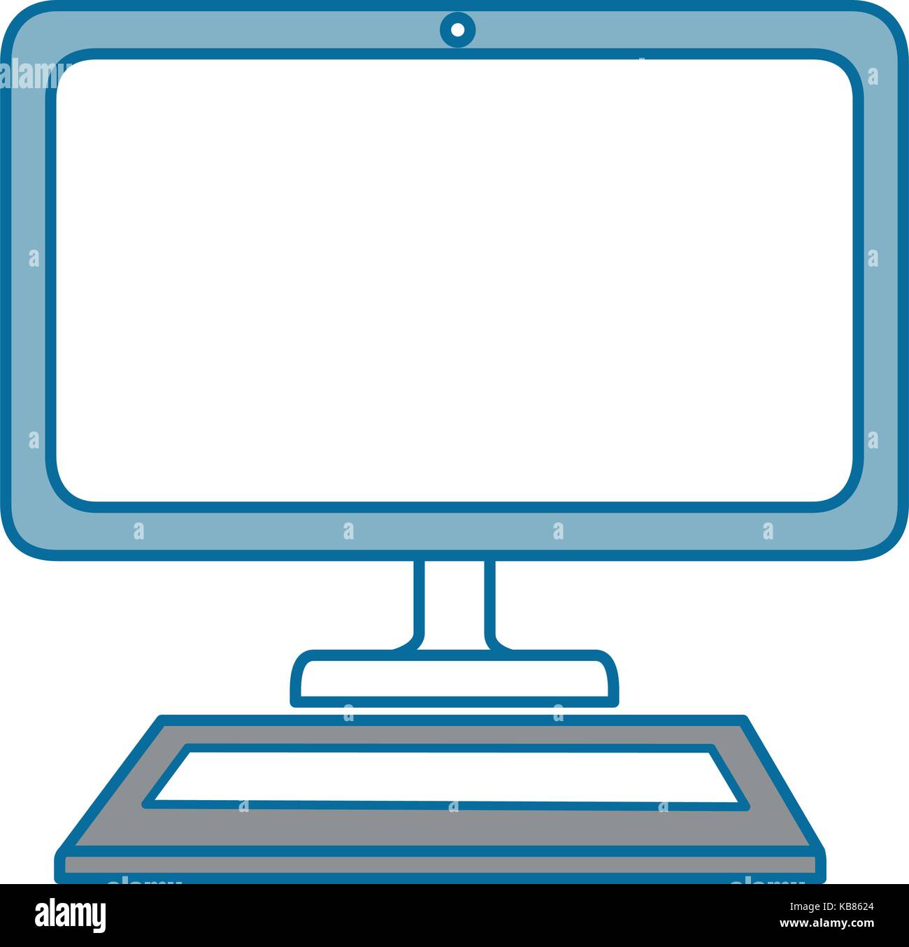 computer desktop isolated icon vector illustration design Stock Vector ...