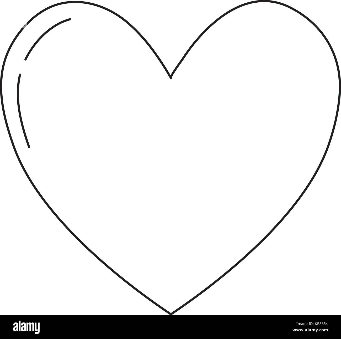 heart icon over white background vector illustration Stock Vector Image ...