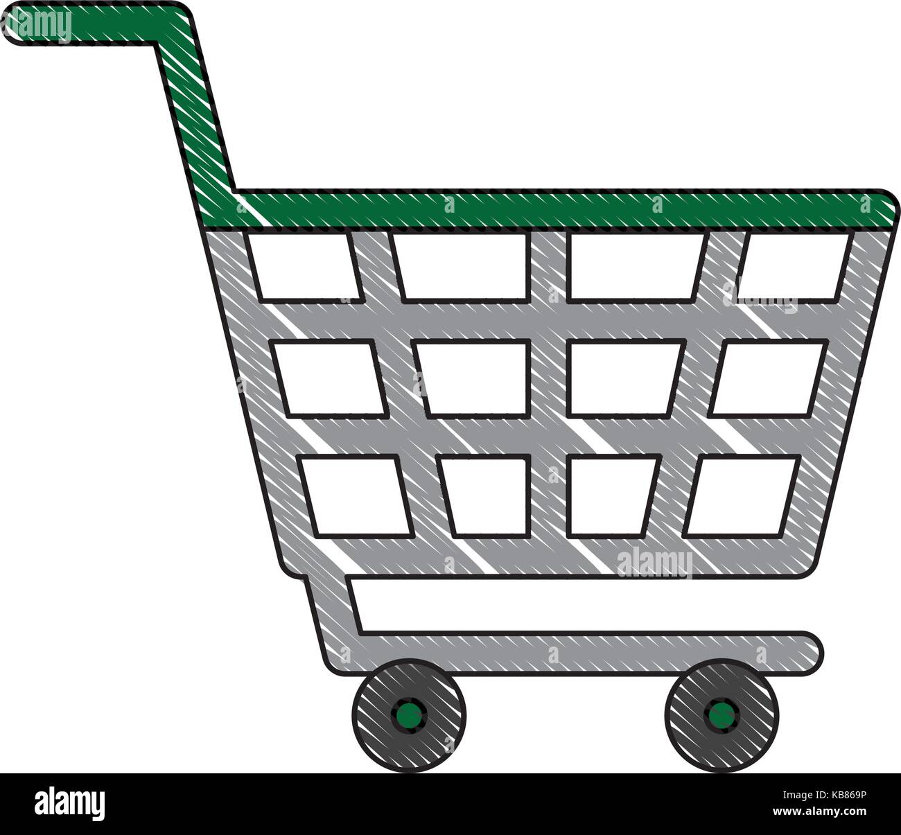 shopping cart icon over white background vector illustration Stock ...