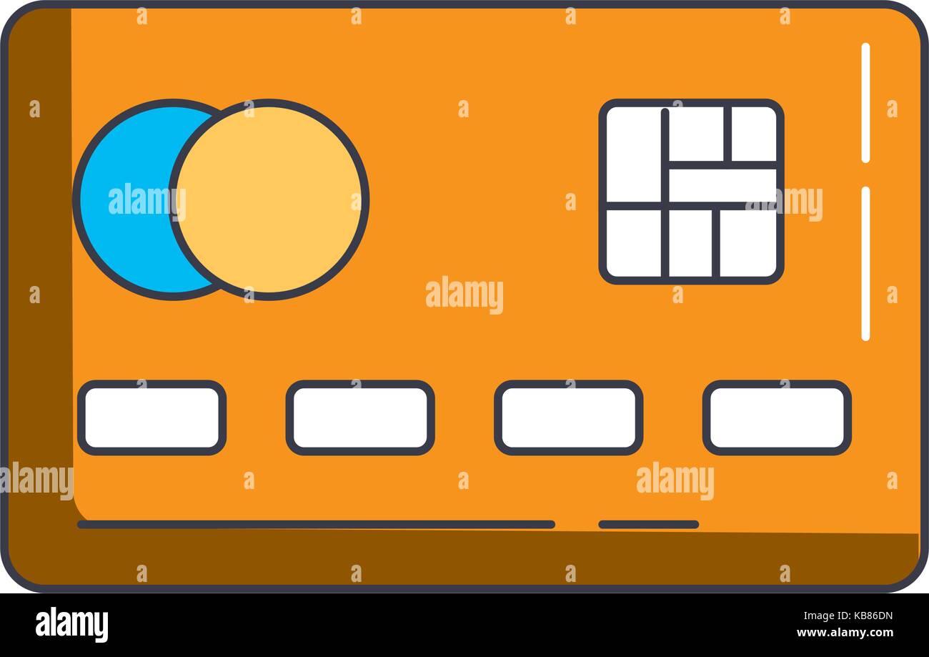credit card icon over white background vector illustration Stock Vector ...