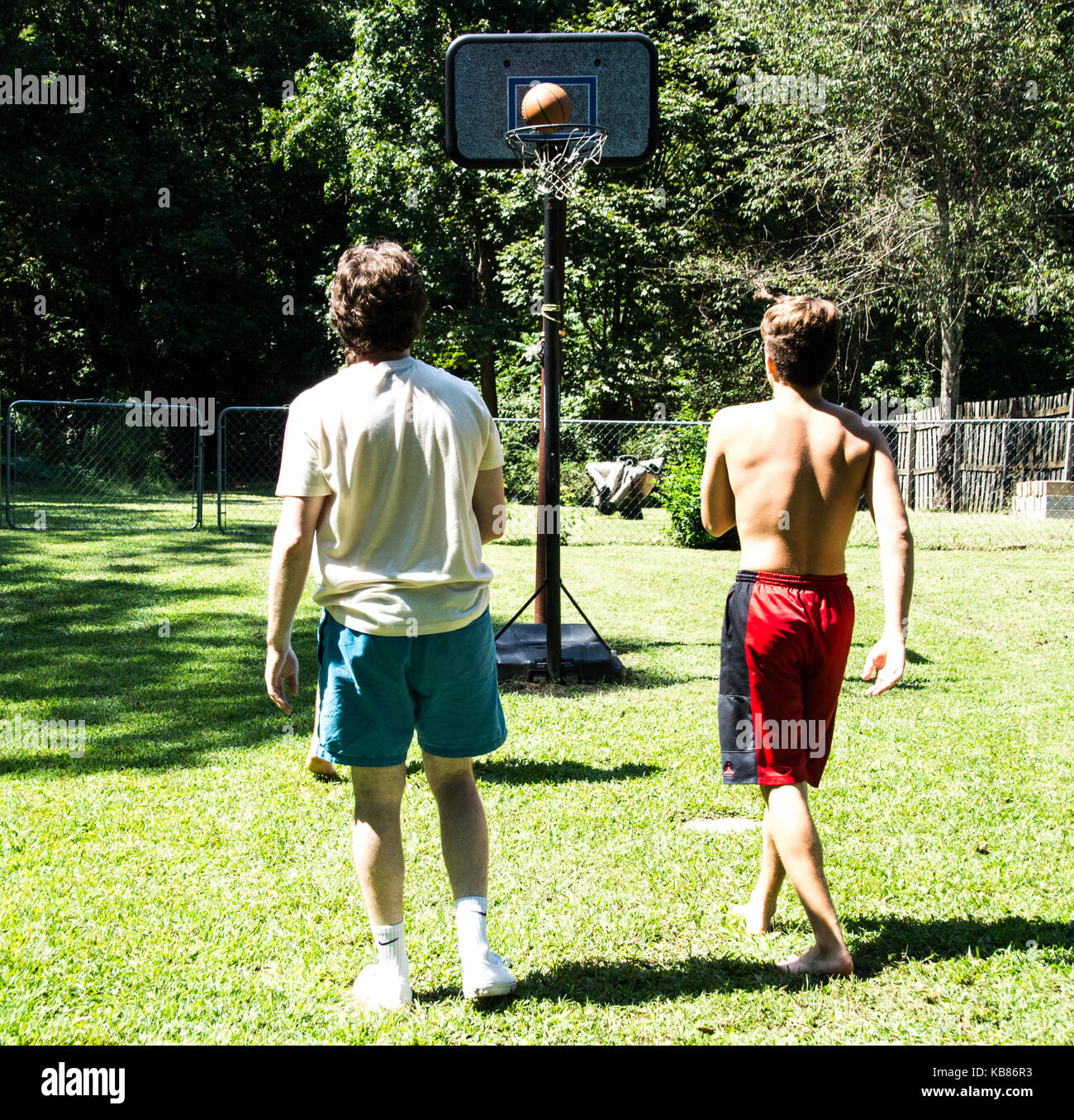 Brothers, play, outside hires stock photography and images Alamy