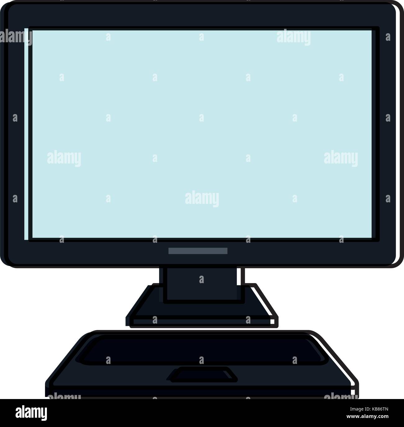 computer desktop isolated icon vector illustration design Stock Vector ...