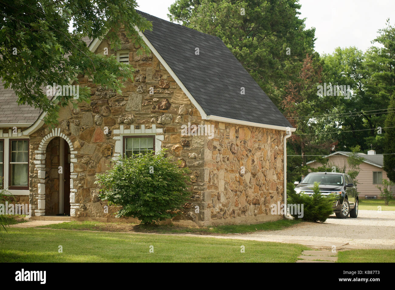 Lodge at The Wagon Wheel Motel on Route 66 at Cuba, Missouri, USA Stock