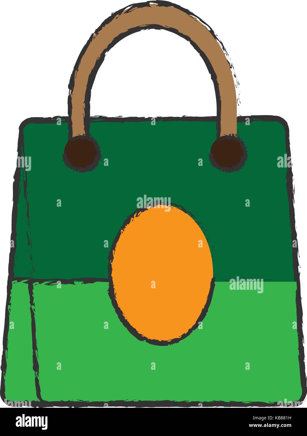shopping bag icon over white background vector illustration Stock ...