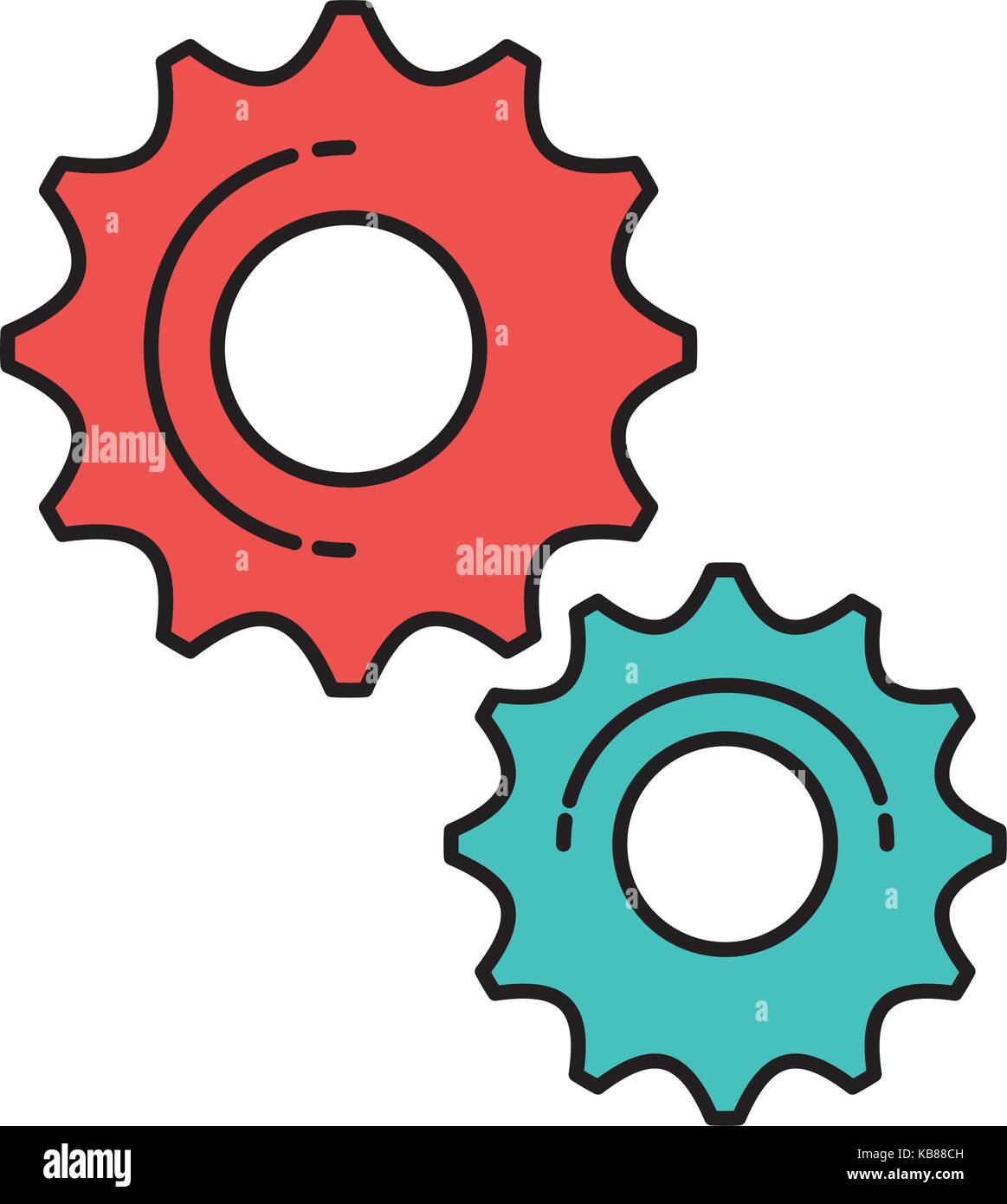 gears machine isolated icon vector illustration design Stock Vector ...