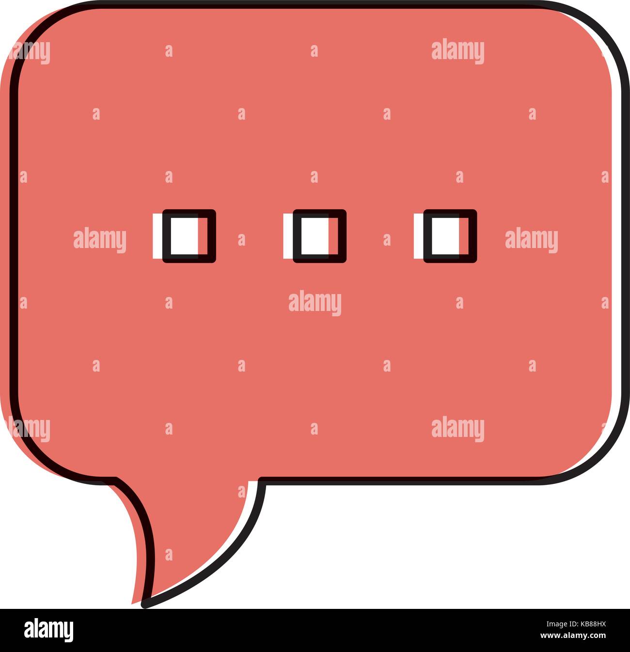speech bubble isolated icon vector illustration design Stock Vector ...