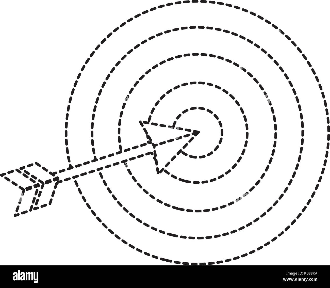 target with arrow isolated icon vector illustration design Stock Vector ...