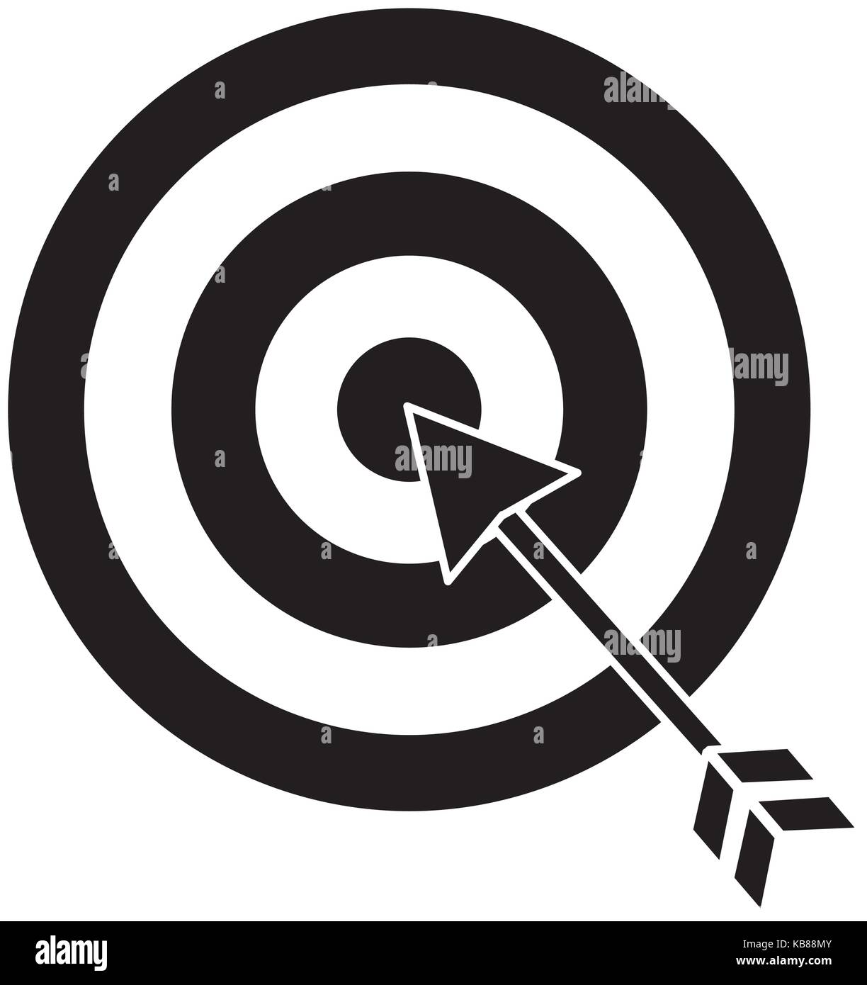 target with arrow isolated icon vector illustration design Stock Vector ...