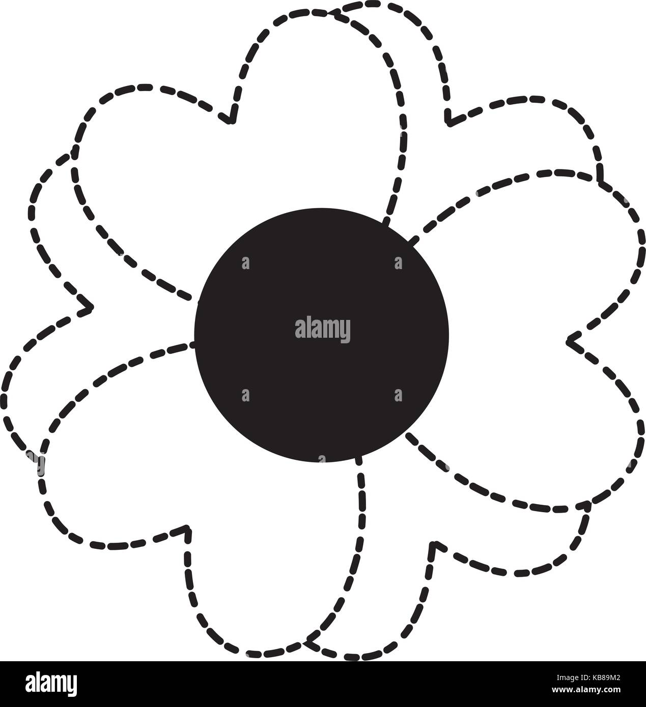 beautiful flower icon over white background vector illustration Stock ...
