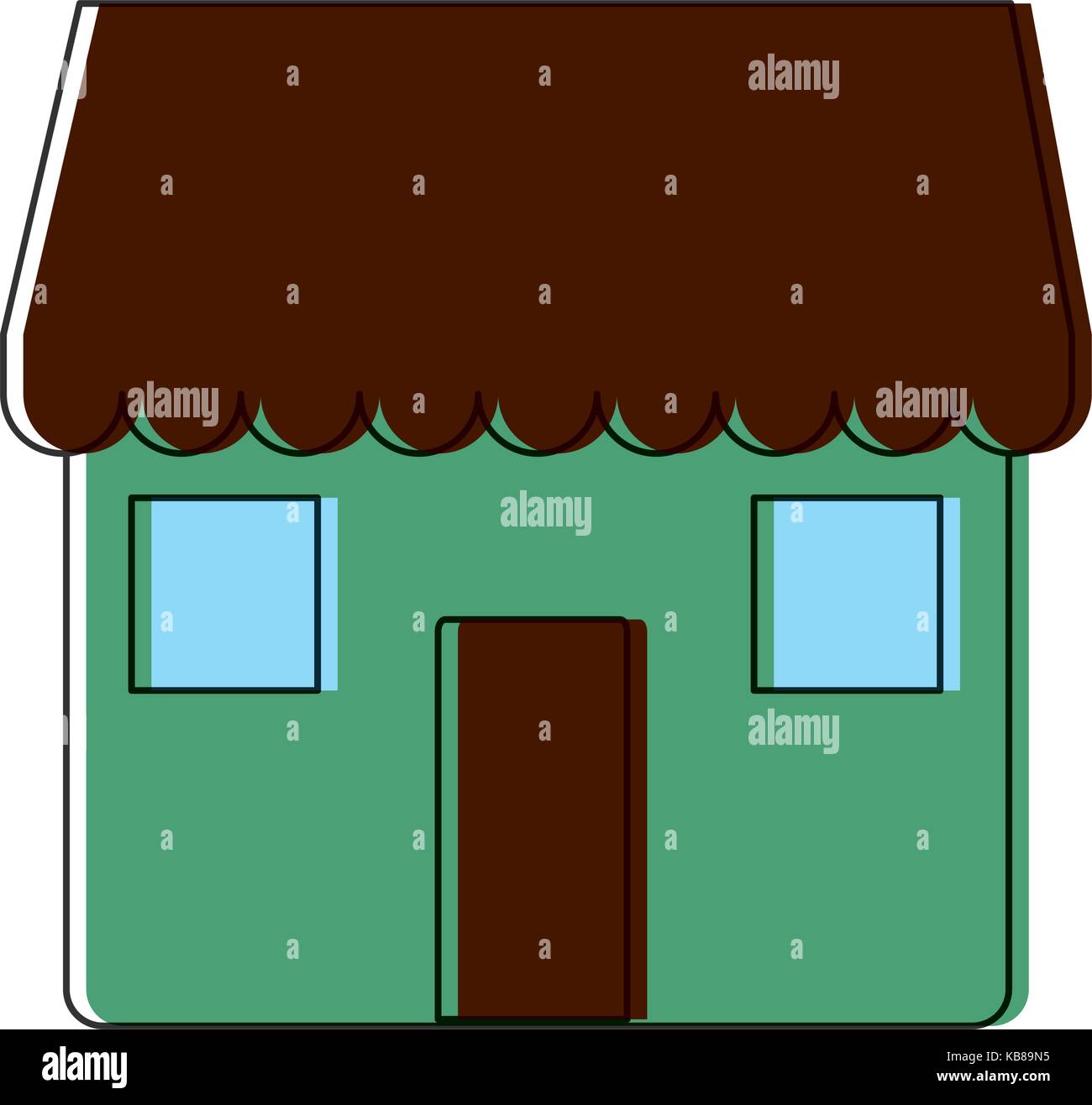 house icon over white background vector illustration Stock Vector Image ...