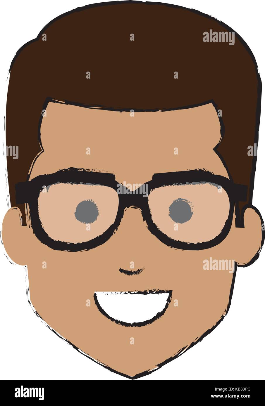 young man head avatar character Stock Vector Image & Art - Alamy