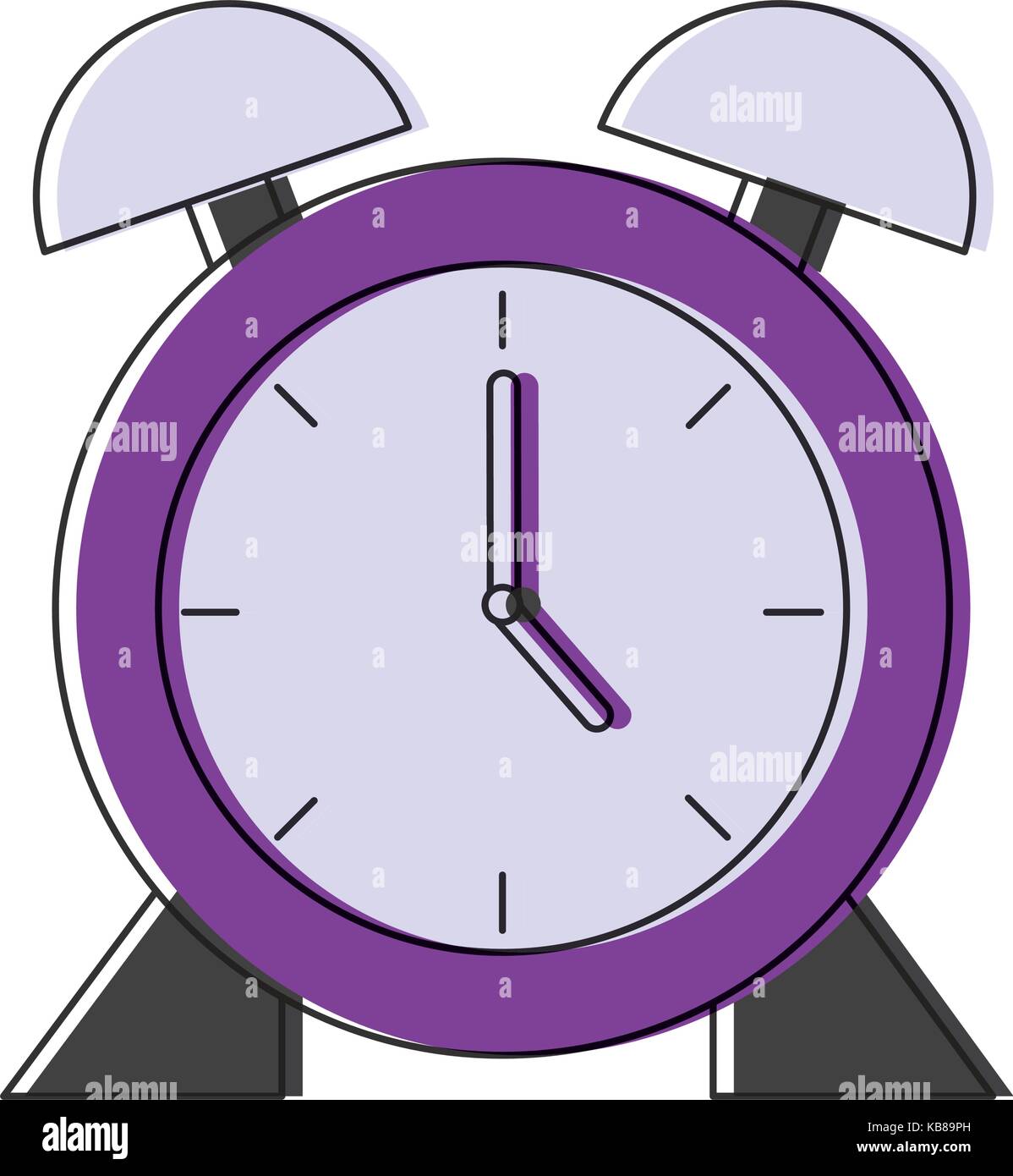 clock icon over white background vector illustration Stock Vector Image ...