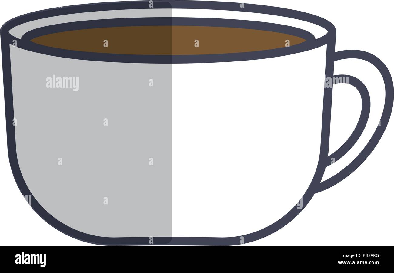 coffee mug icon over white background vector illustration Stock Vector ...