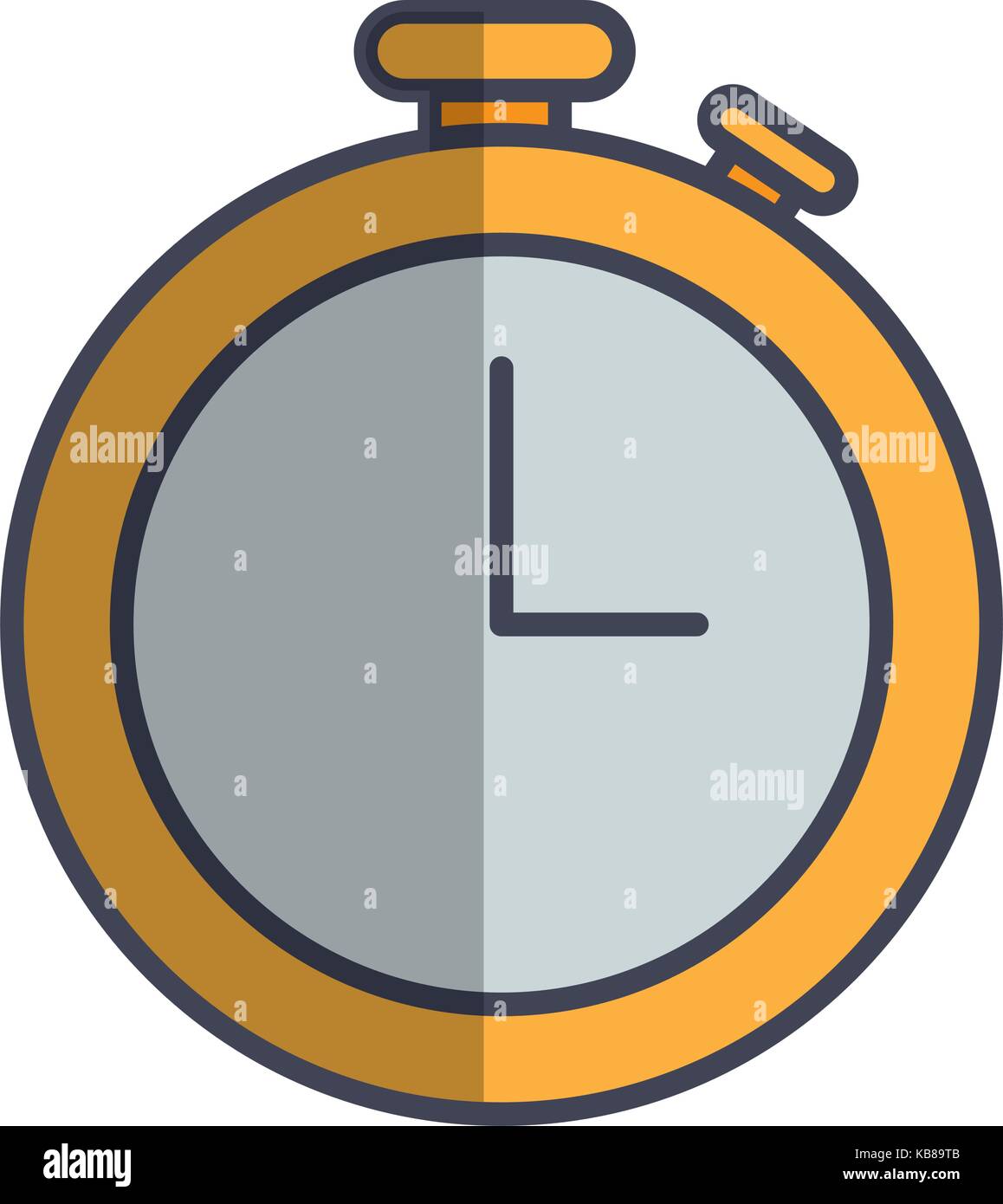 chronometer icon over white background vector illustration Stock Vector ...