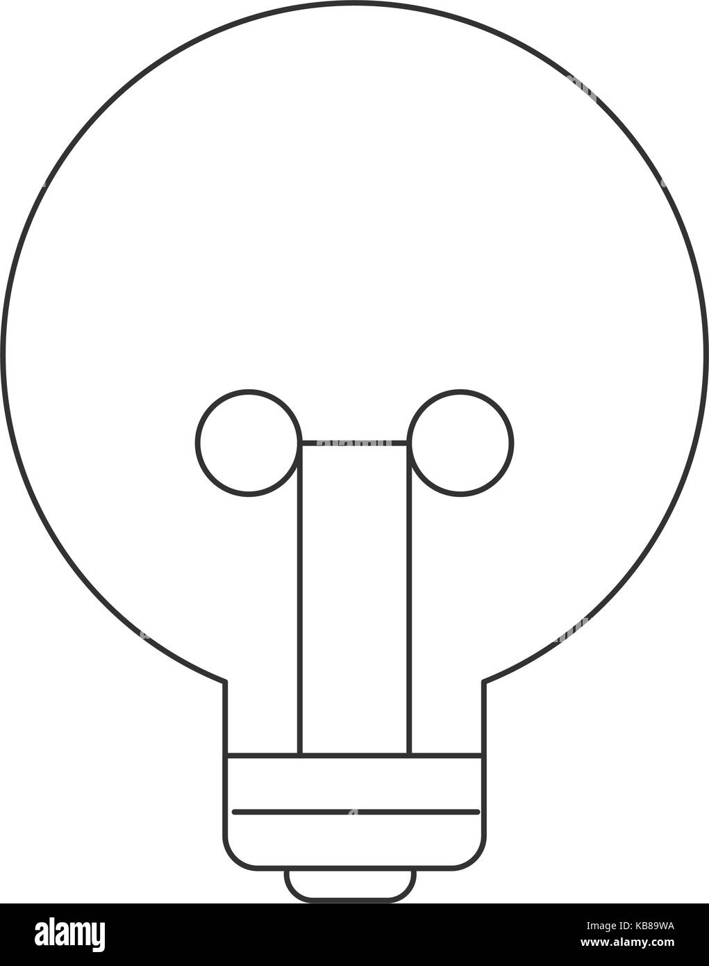 light bulb icon over white background vector illustration Stock Vector ...