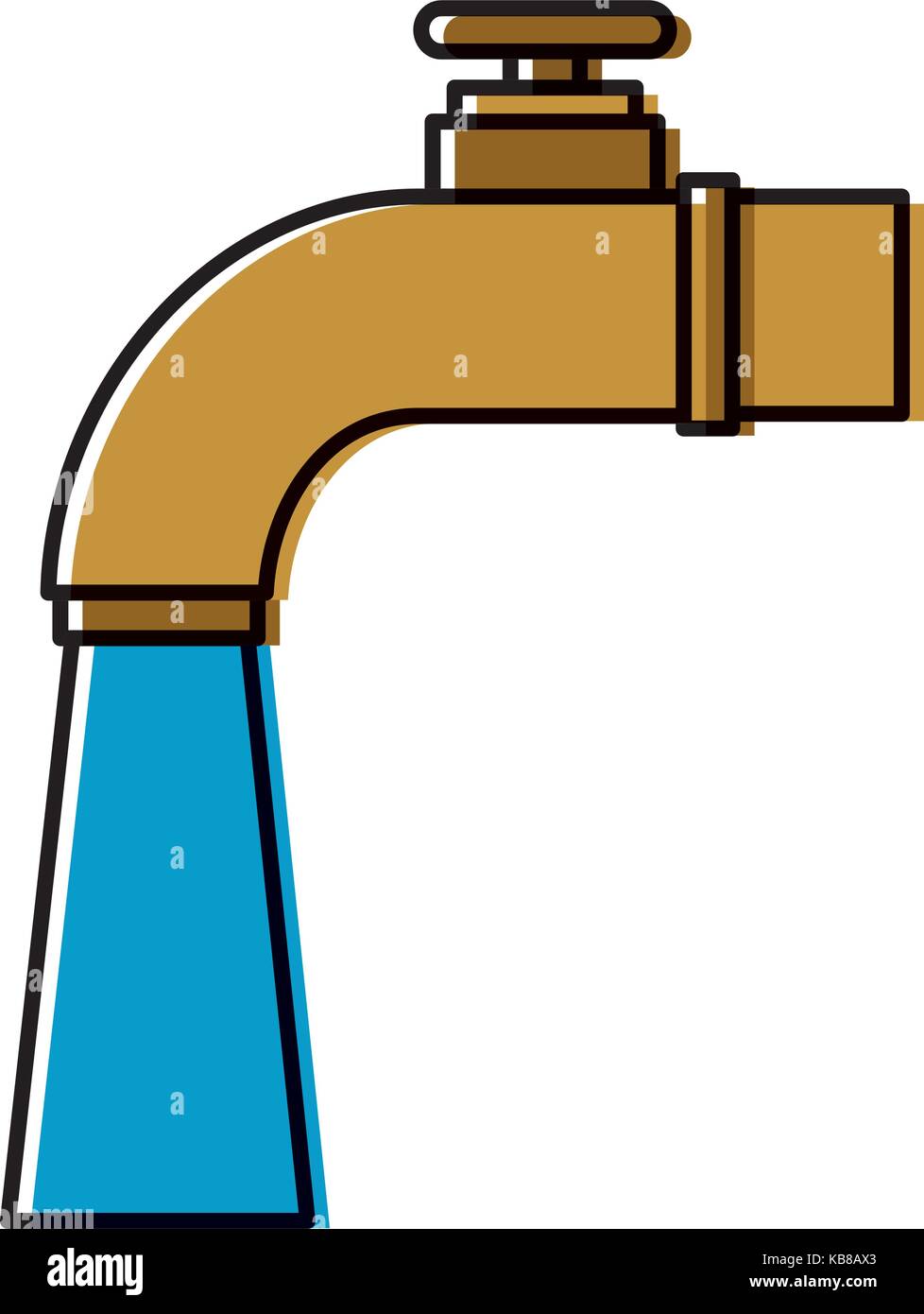 water tap isolated icon Stock Vector Image & Art - Alamy