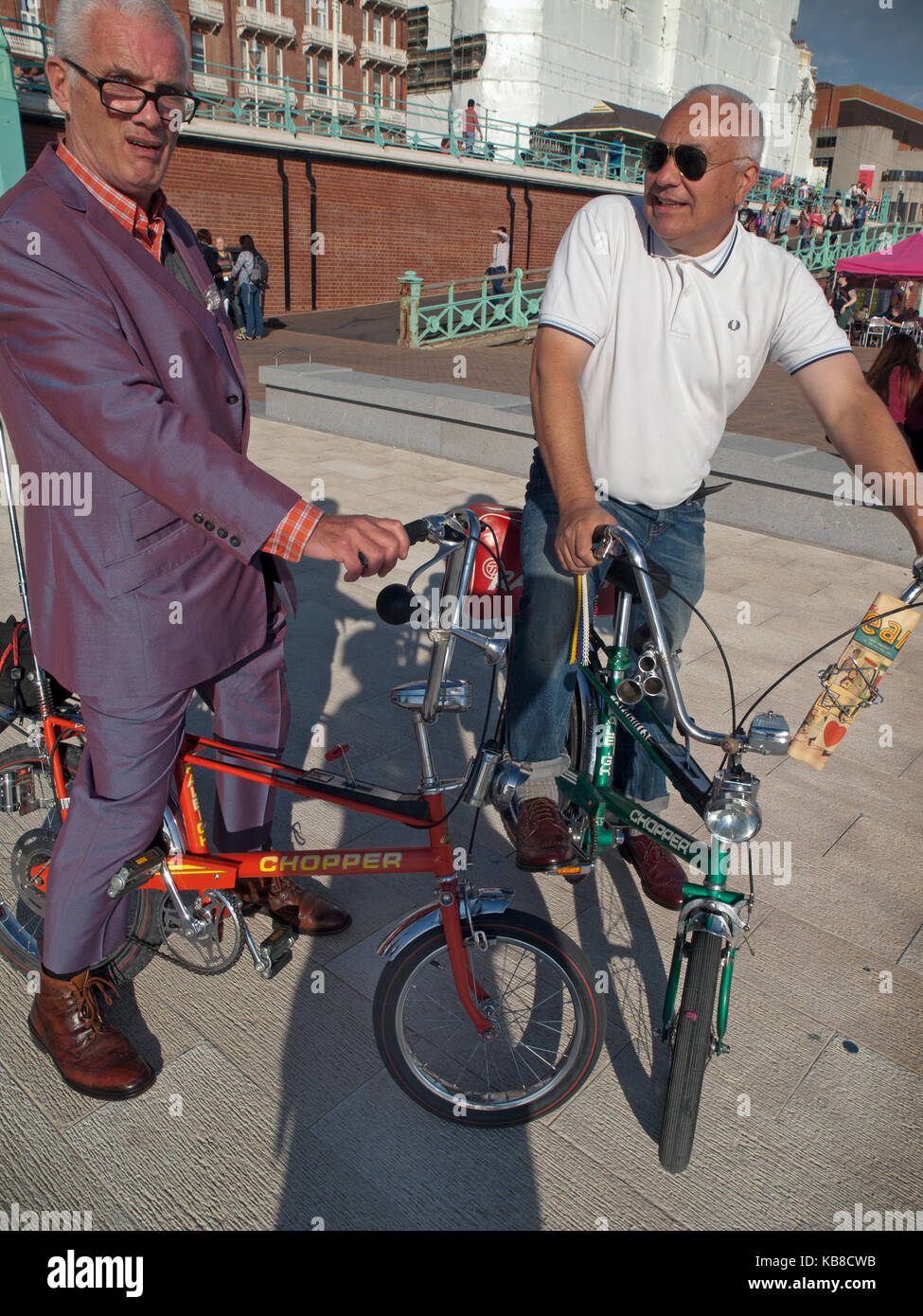 A rally for lovers of the vintage 70s bicycle, the Raleigh Chopper Stock Photo