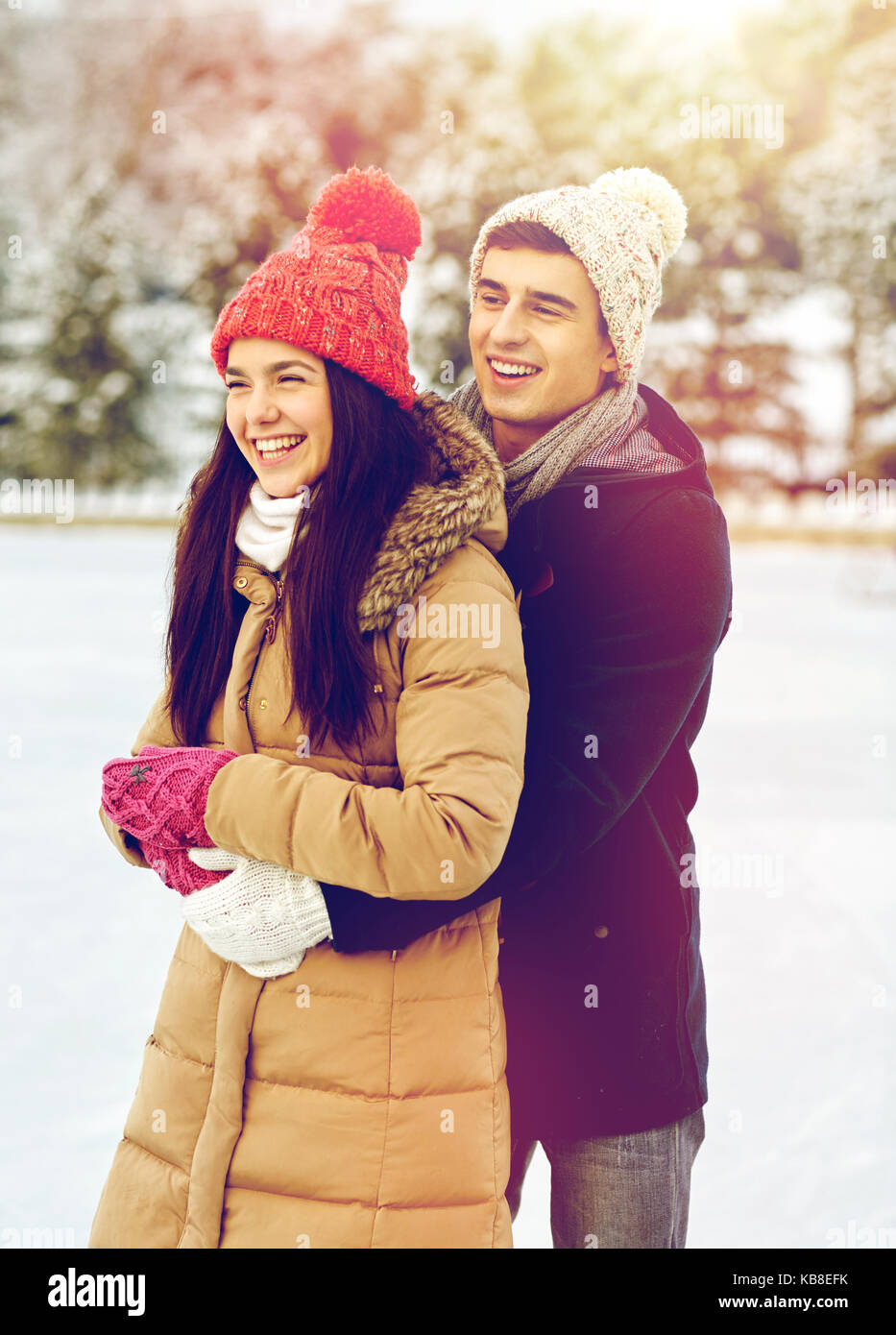 Couple skating together hi-res stock photography and images - Alamy
